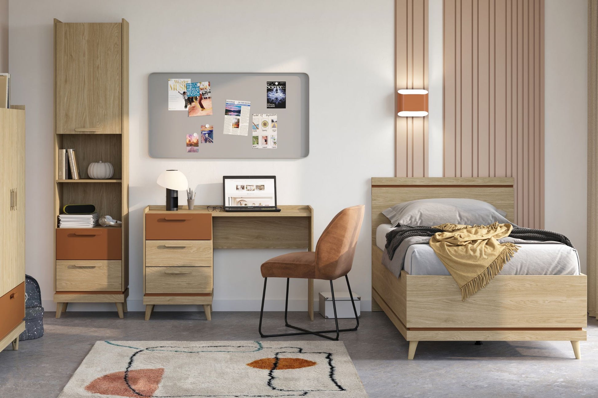 Kumode Skanija 90/90/40 cm ozols - N1 Home