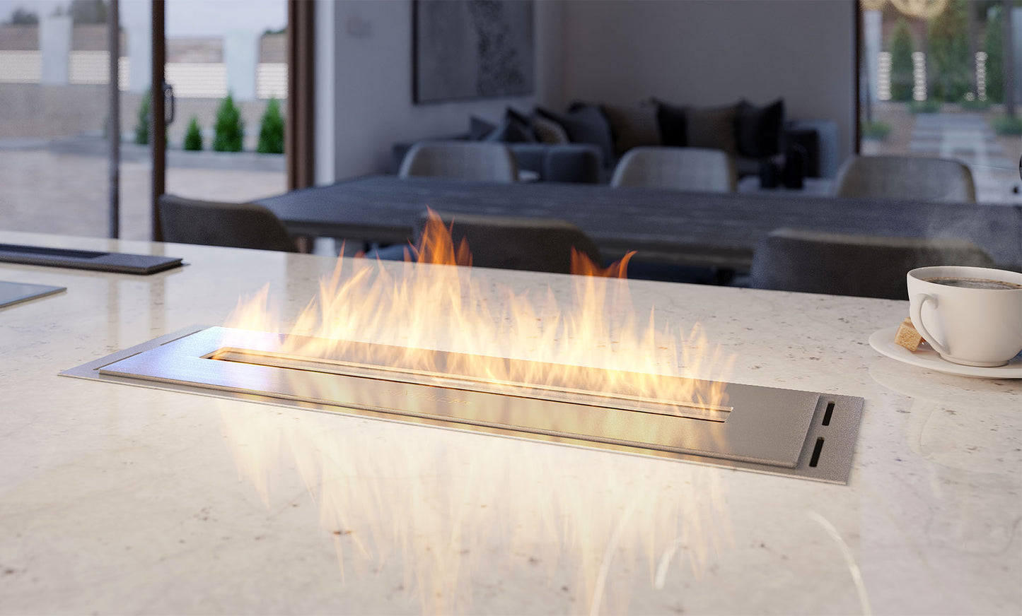 Biokamīns Inbo 500 50/15/5 cm inox - N1 Home