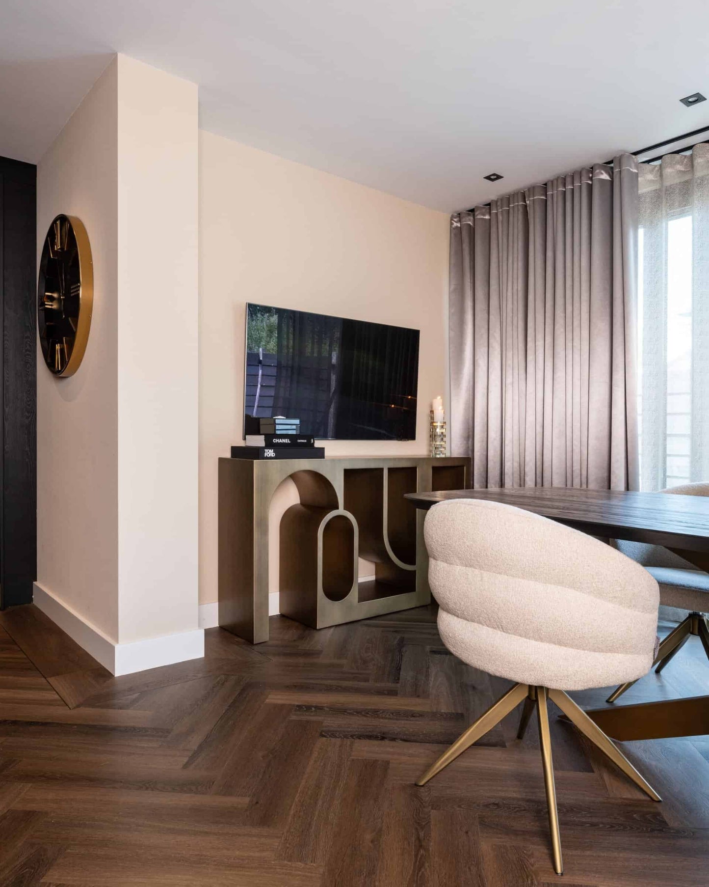 Konsole Alexander Jones Richmond Interiors 85/150/36 cm brushed gold (Lugano)