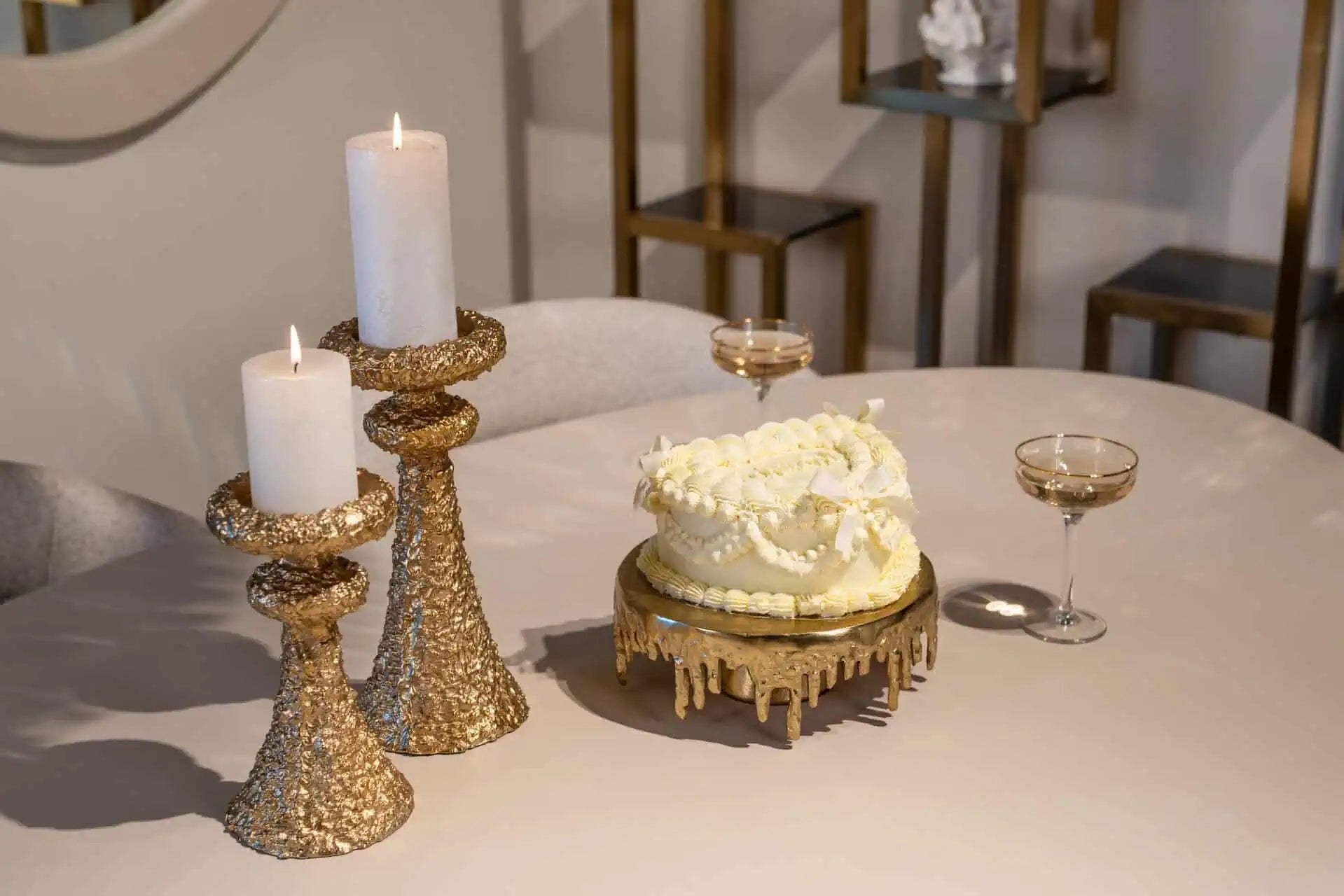 Kūkas šķīvis Carmona Richmond Interiors 9,5/25/25 cm zelts - N1 Home