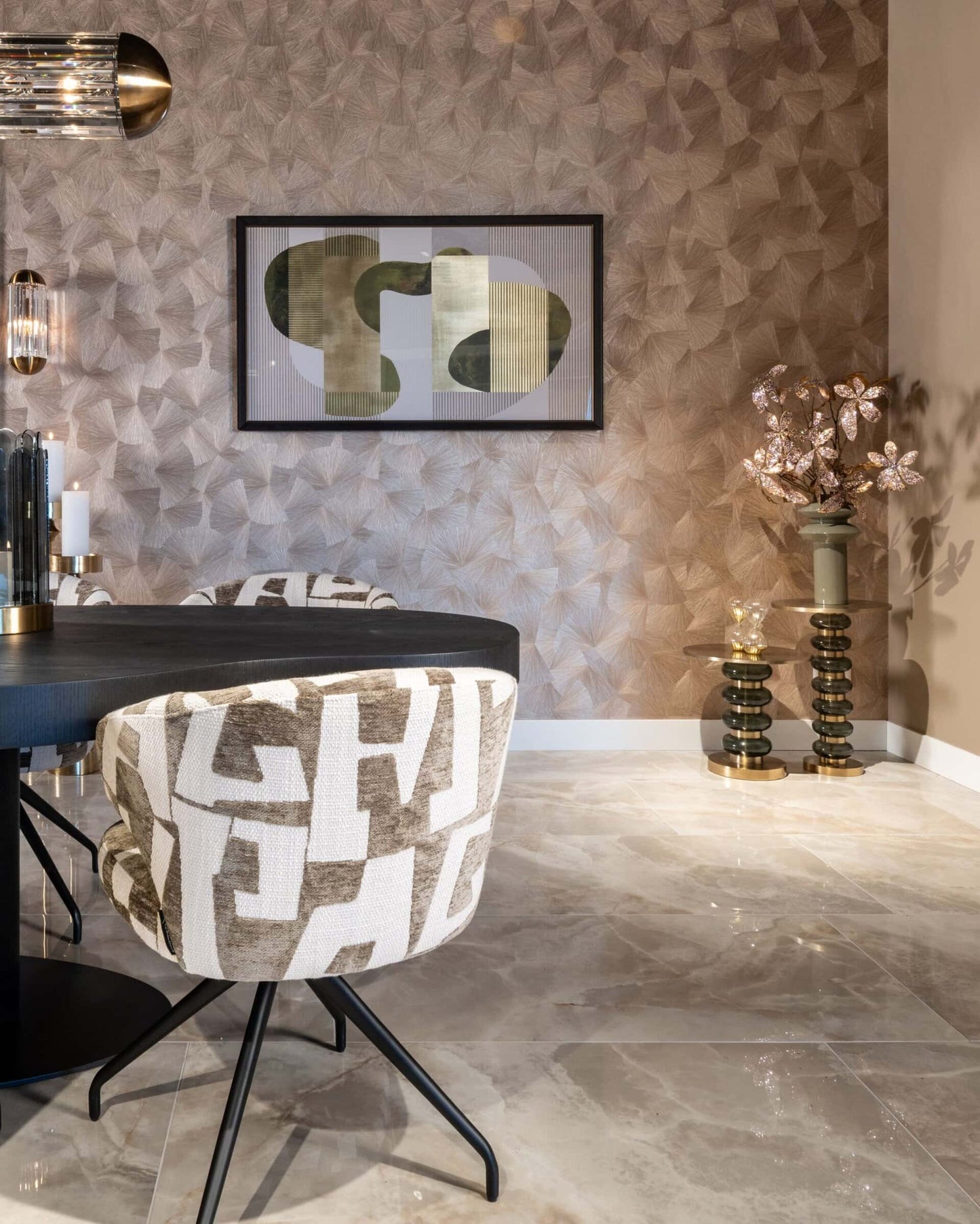 Kafijas galds Bowiene Richmond Interiors 41/62/41 cm zaļs