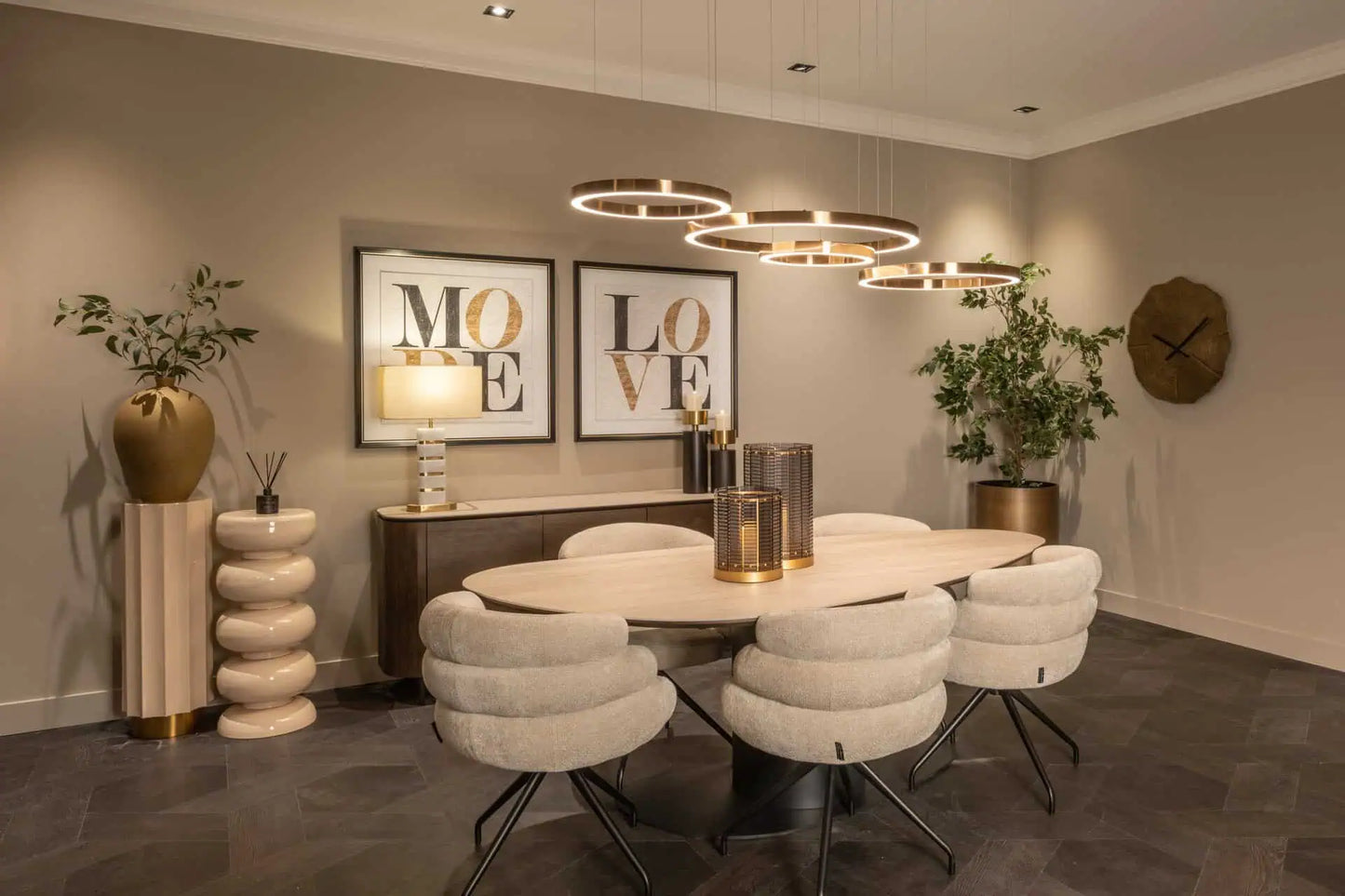 Kumode Ritz brown Richmond Interiors 78/185/50 cm brūns - N1 Home