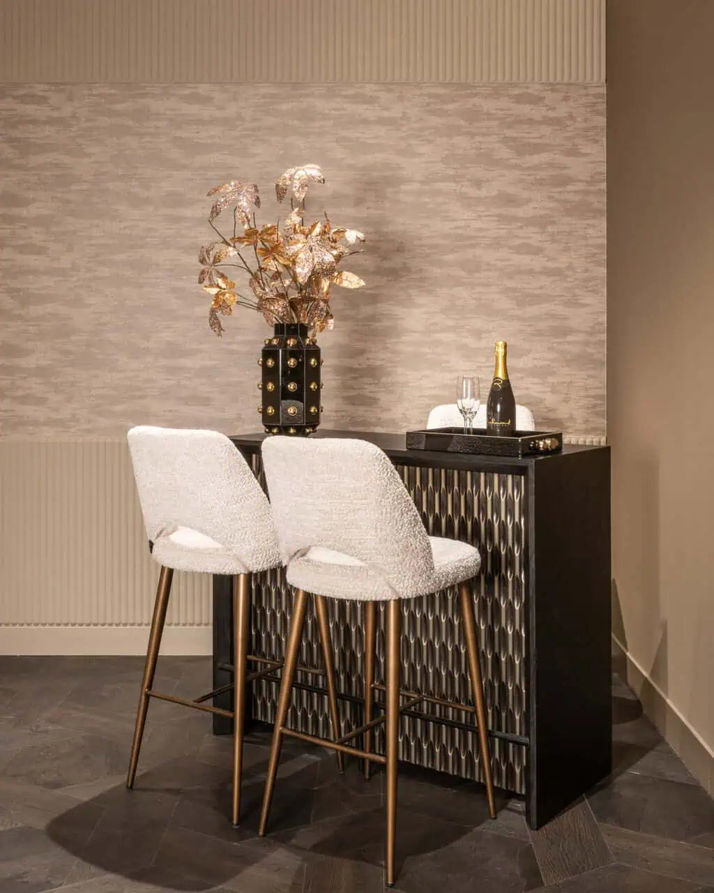 Bārs Walker black  100/122/50 cm melns - N1 Home