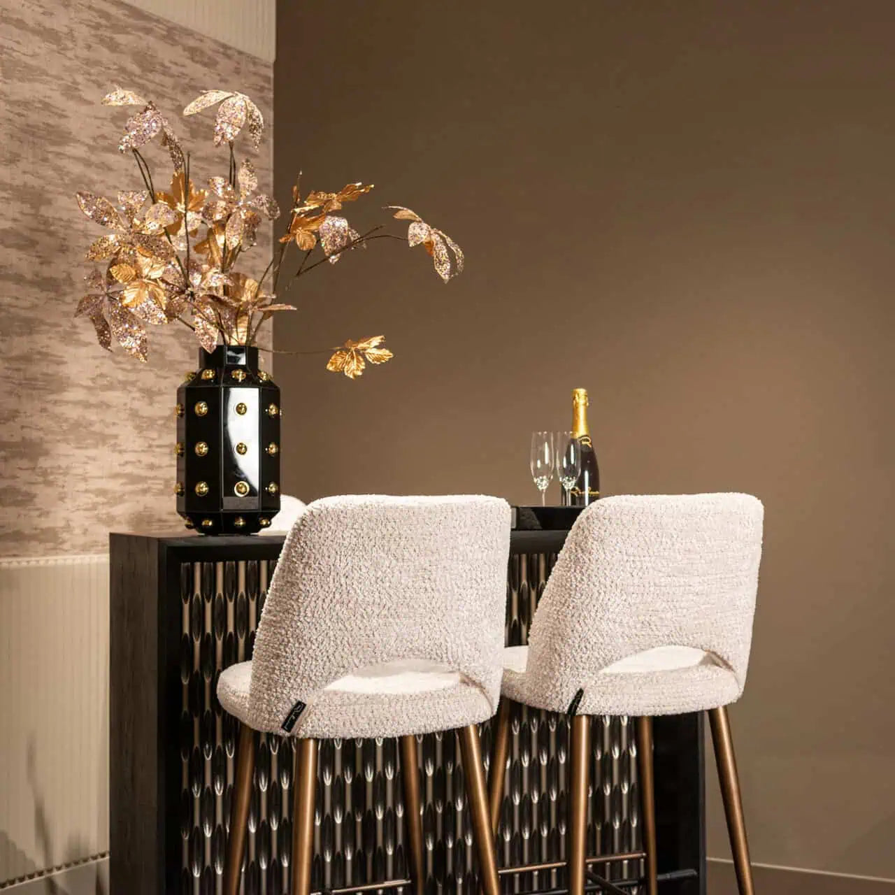 Bārs Walker black  100/122/50 cm melns - N1 Home