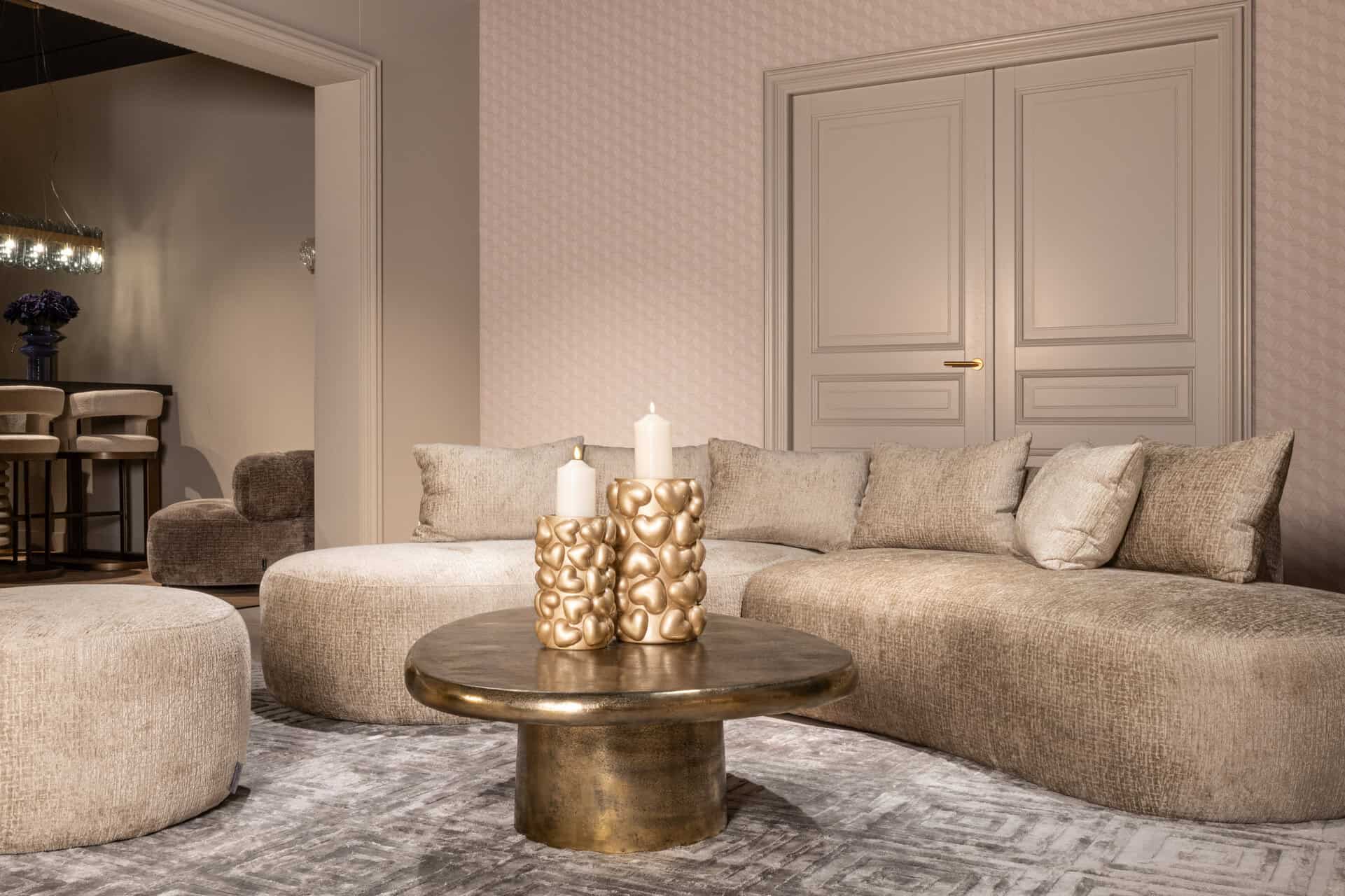 Svečturis Anne S Richmond Interiors 15/25/15 cm zelts - N1 Home