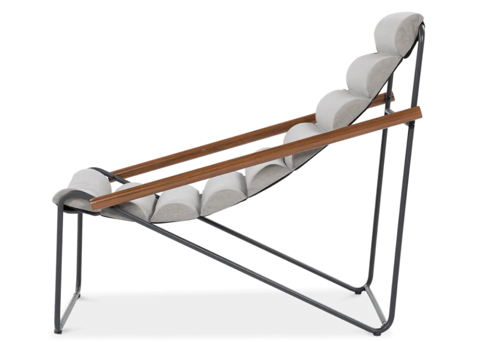 Dārza krēsls Artyk 74/101/85 cm gaiši pelēks - N1 Home