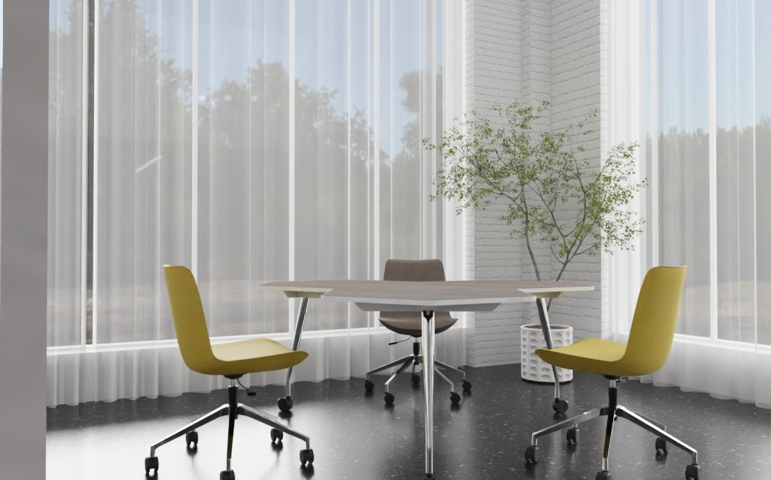 Biroja galds Sero 173/173/74,3 cm hroms - N1 Home