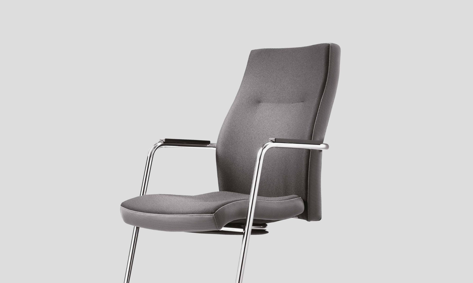 Konferenču krēsls Uno 64/97/55 cm dzelts/melns - N1 Home