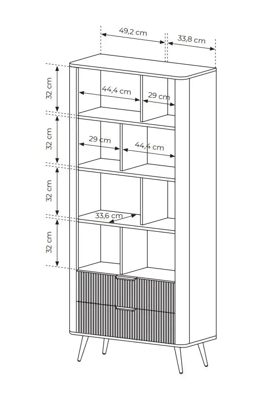 Skapis Lanti 88/193/38 cm melns - N1 Home