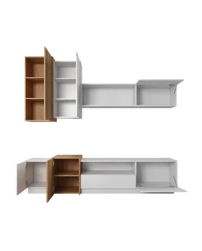 Komplekts 3Dot 220/53/45 cm balts/ozols - N1 Home