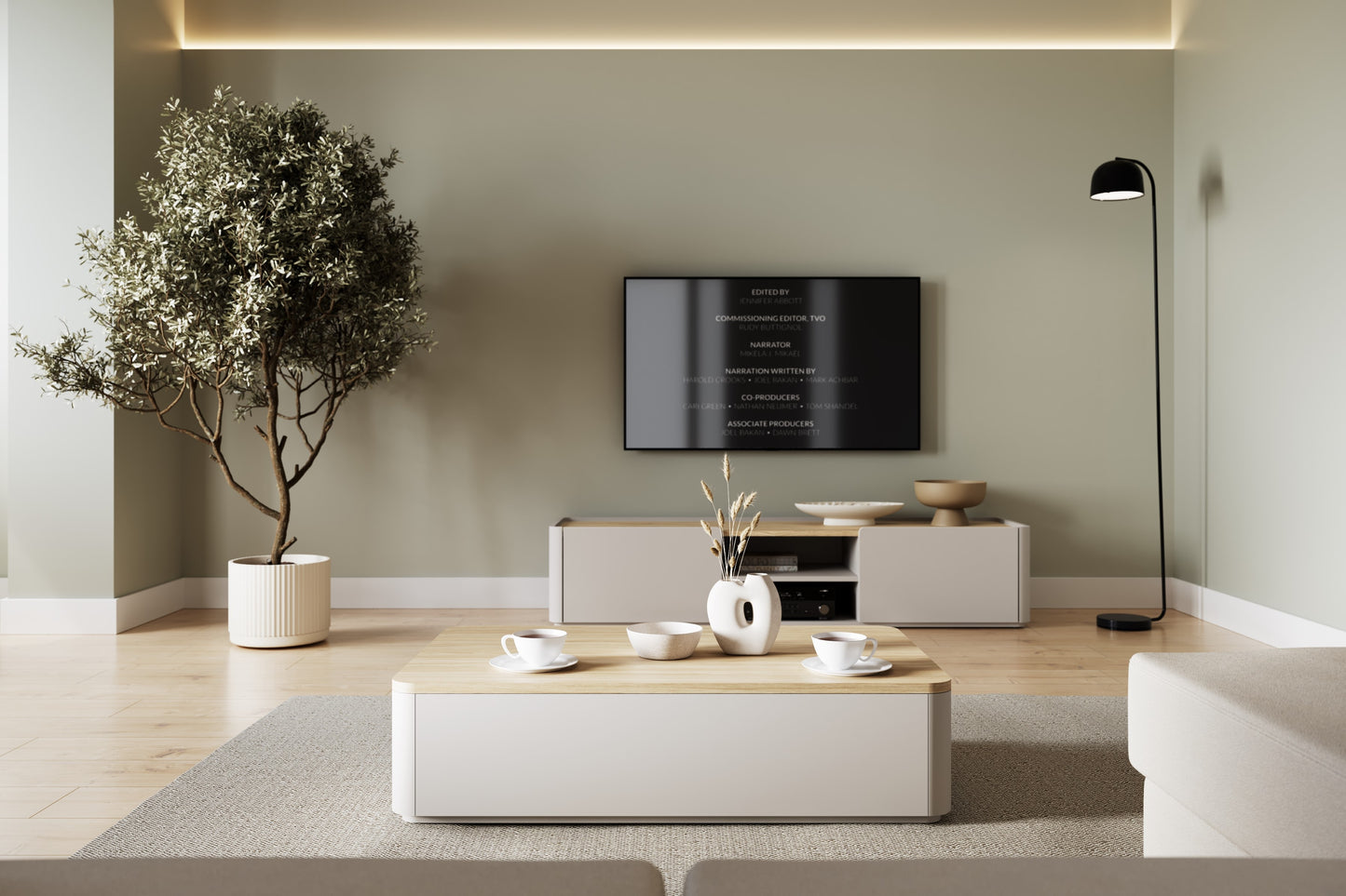 Kafijas galds 100/25.5/60 cm Kašmirs / Eļļots ozols - N1 Home