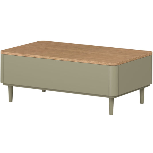 Kafijas galds 100/38/60 cm Eikalipts / Baltijas kāpu ozols - N1 Home