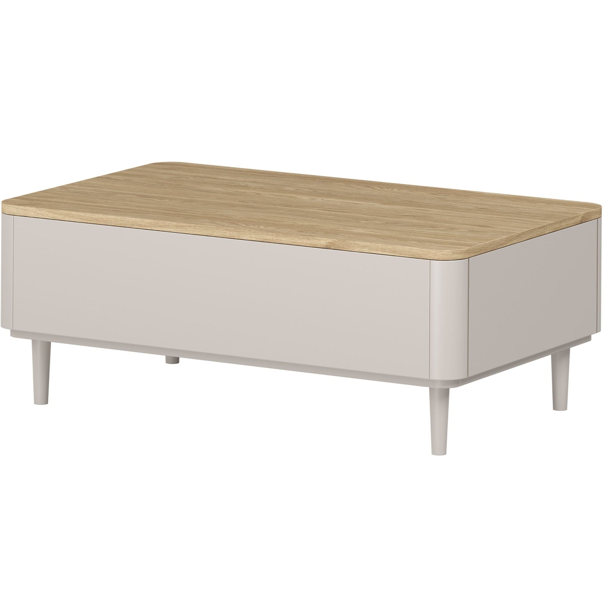 Kafijas galds 100/38/60 cm Kašmirs / Eļļots ozols - N1 Home