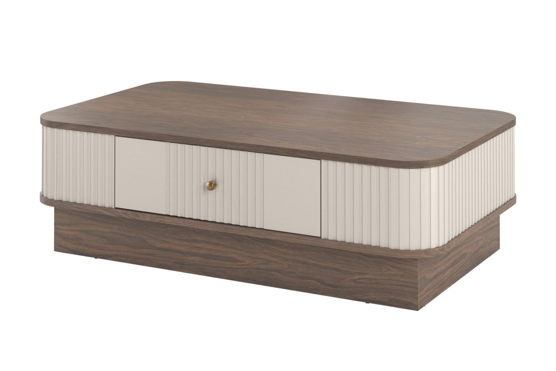 Kafijas galdiņš Vespa 103/32/60 cm kašmirs/rieksts/zelts - N1 Home