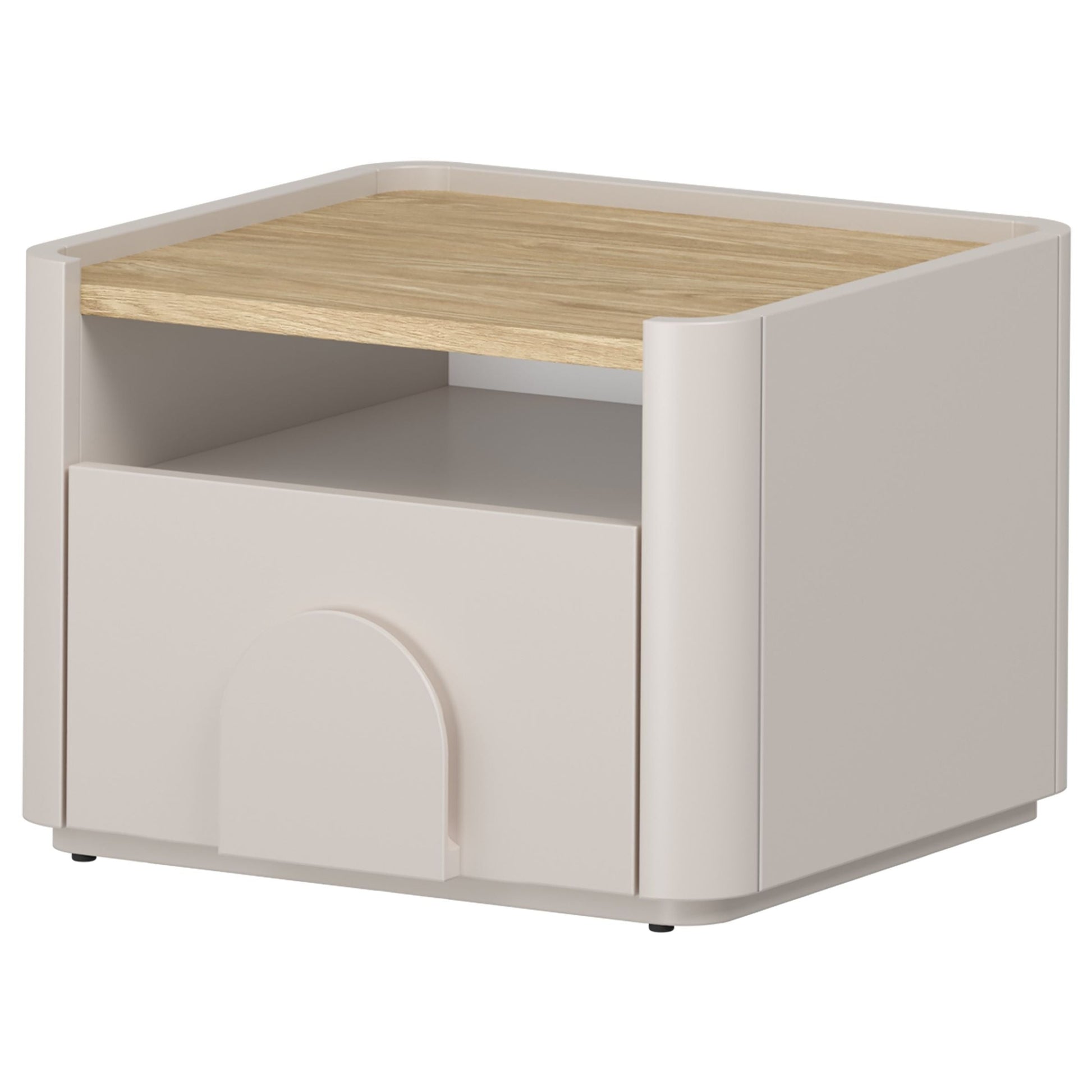 Naktsgaldiņš Amil 48/35.5/48 cm Kašmirs / Eļļots ozols - N1 Home