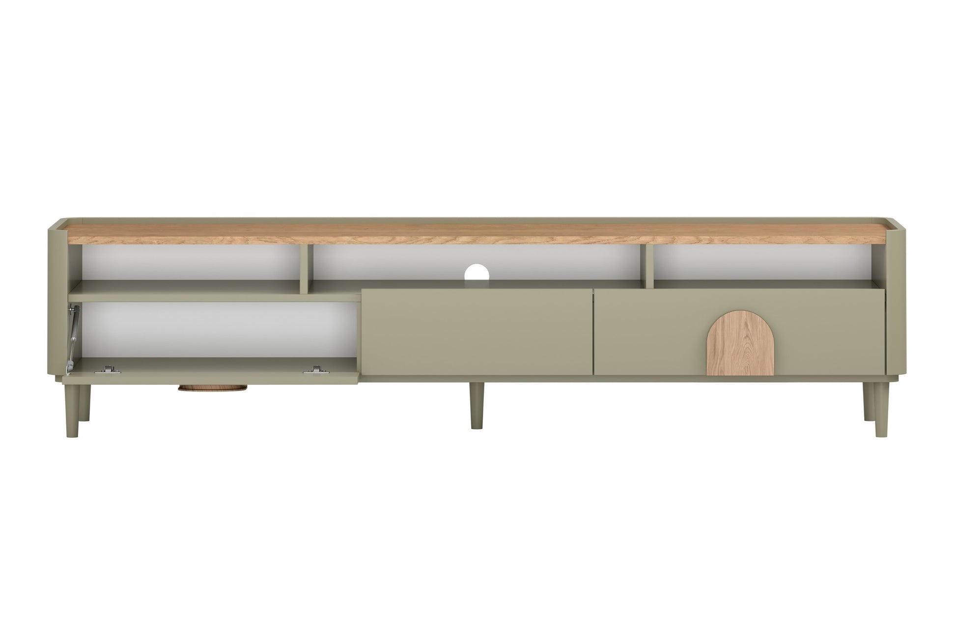 TV skapis Amil 200/48/48 cm Eikalipts / Baltijas kāpu ozols / Dabīgais ozols - N1 Home