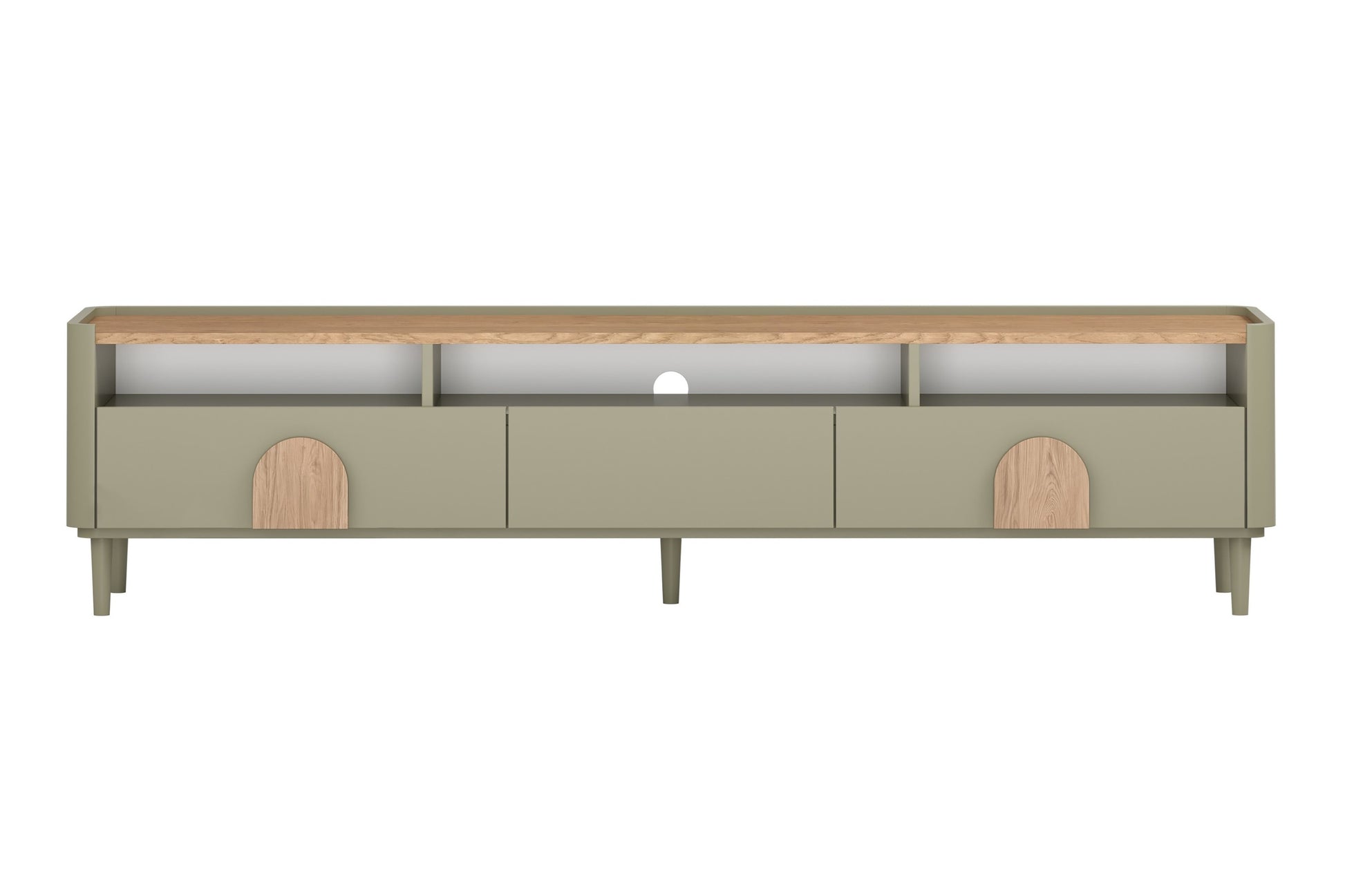 TV skapis Amil 200/48/48 cm Eikalipts / Baltijas kāpu ozols / Dabīgais ozols - N1 Home