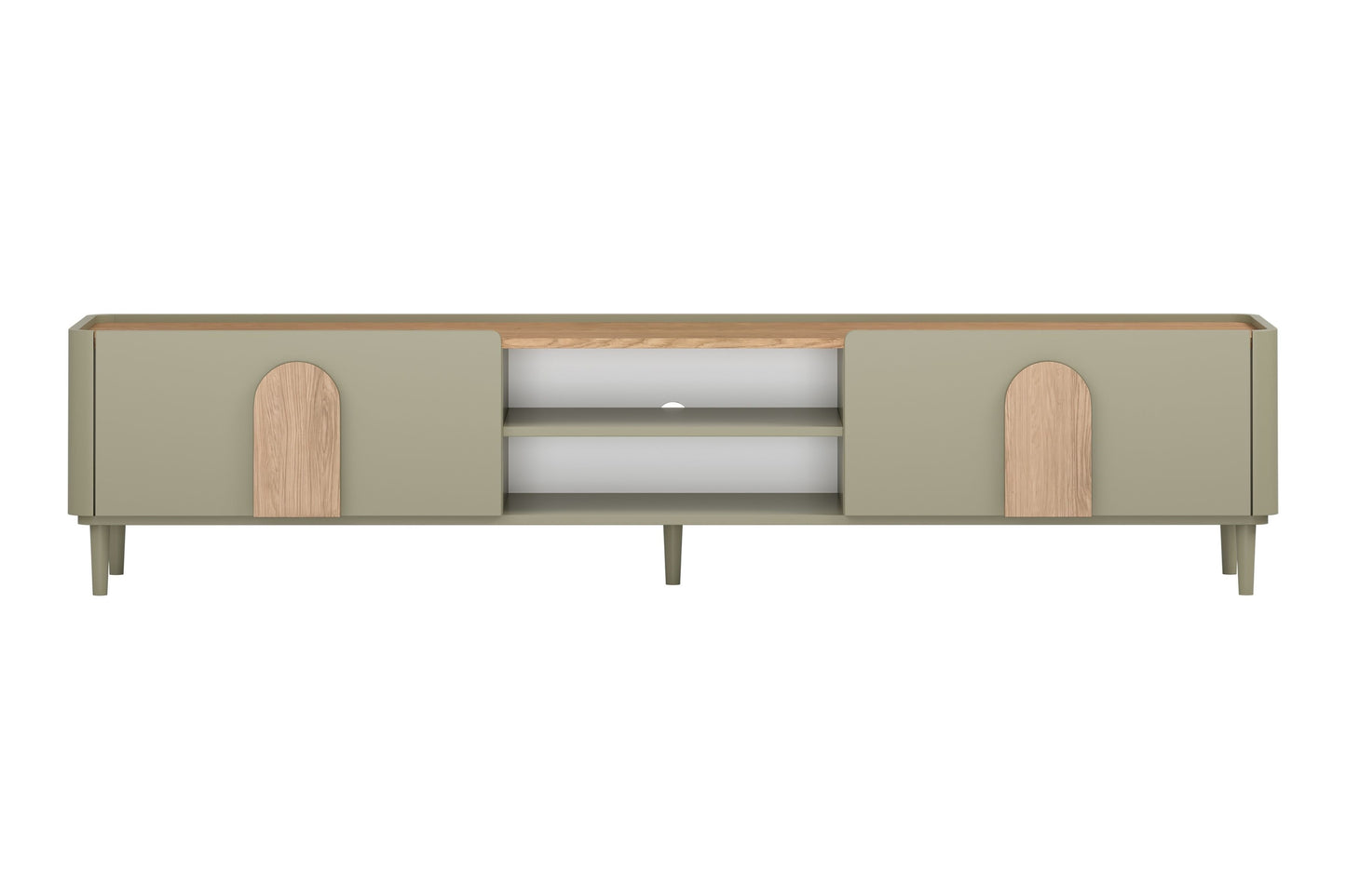 TV skapis Amil 220/48/48 cm Eikalipts / Baltijas kāpu ozols / Dabīgais ozols - N1 Home