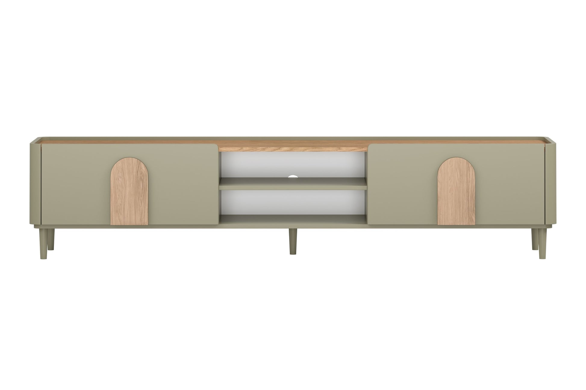 TV skapis Amil 220/48/48 cm Eikalipts / Baltijas kāpu ozols / Dabīgais ozols - N1 Home