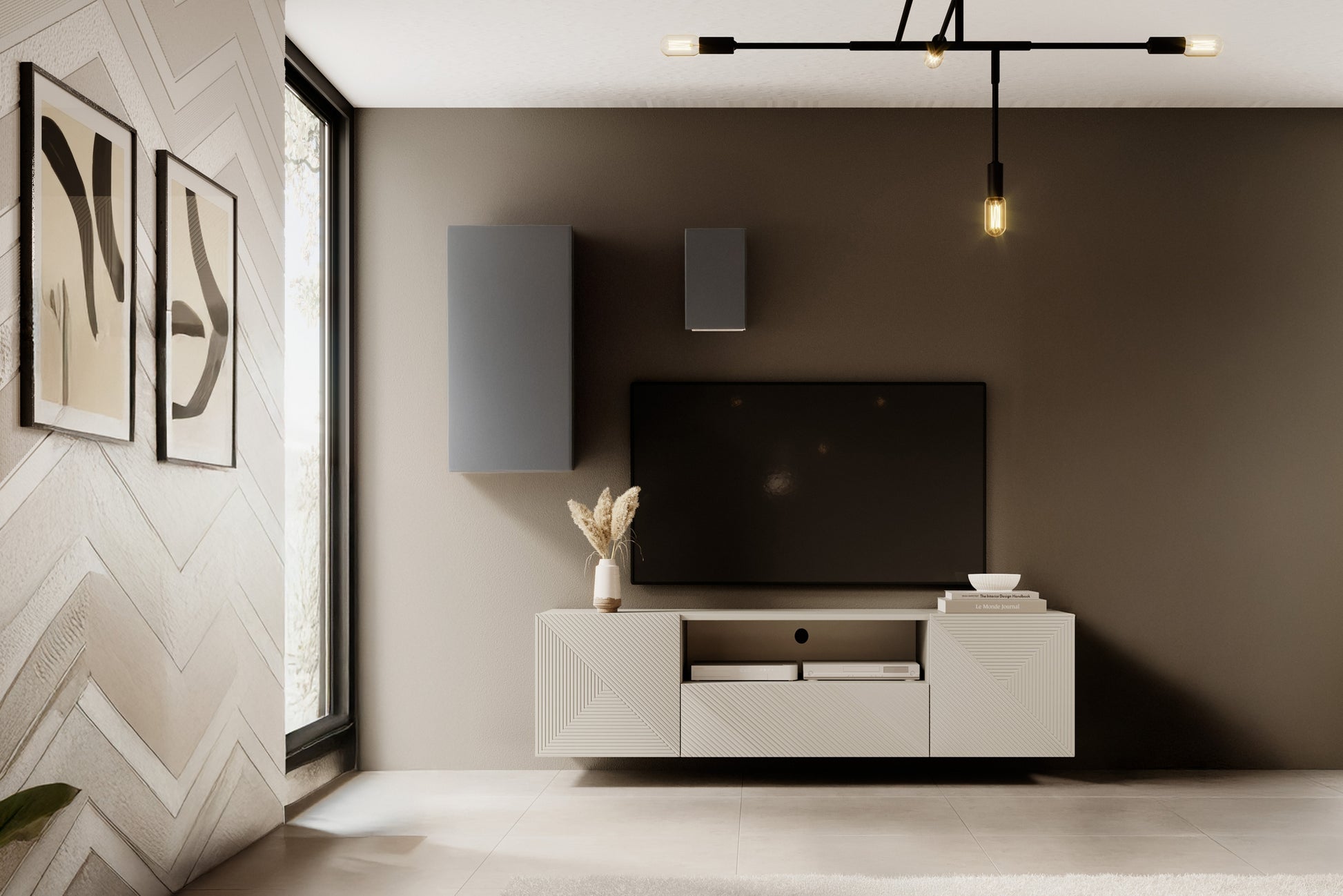 OSLO RTV kumode 167/44/40 cm kašmirs - N1 Home