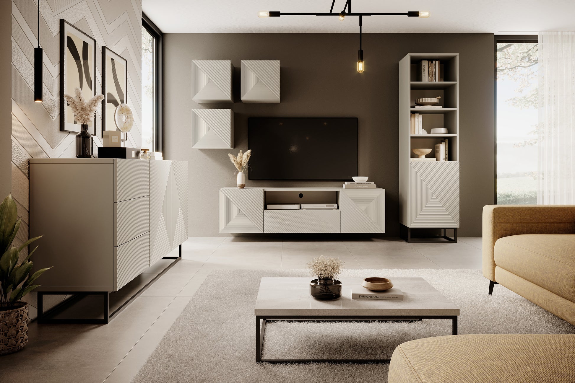 OSLO RTV kumode 167/44/40 cm kašmirs - N1 Home