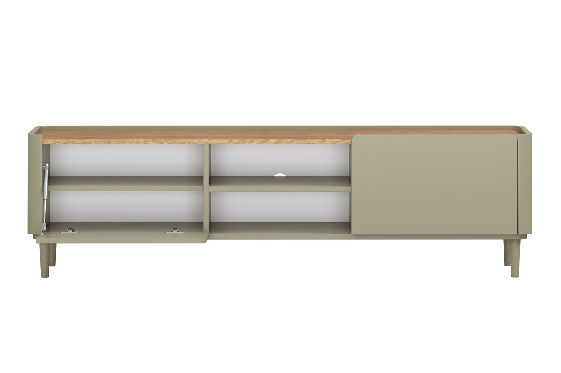 TV skapis Elva 170/48/48 cm Eikalipts / Baltijas kāpu ozols - N1 Home