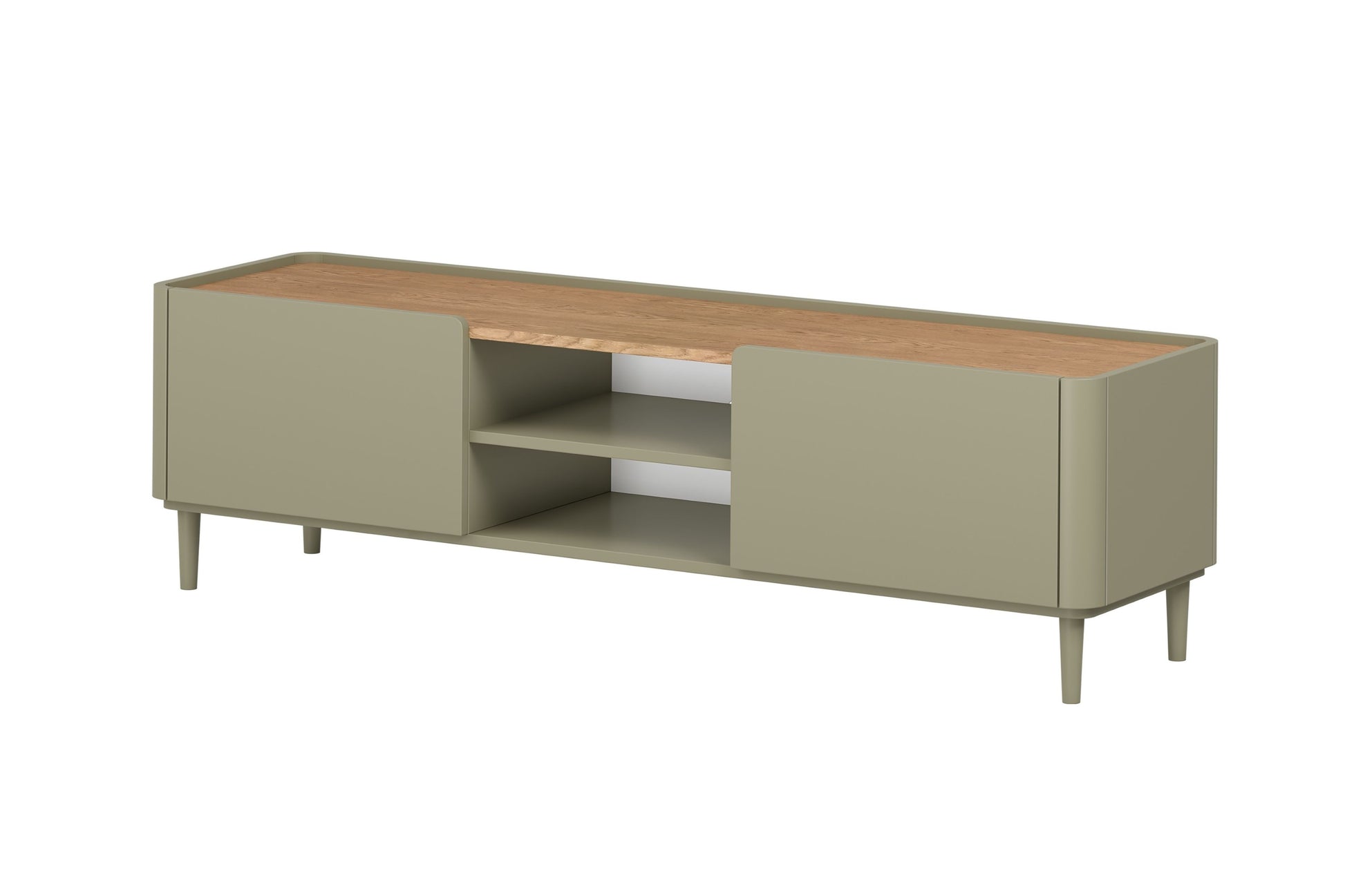 TV skapis Elva 170/48/48 cm Eikalipts / Baltijas kāpu ozols - N1 Home