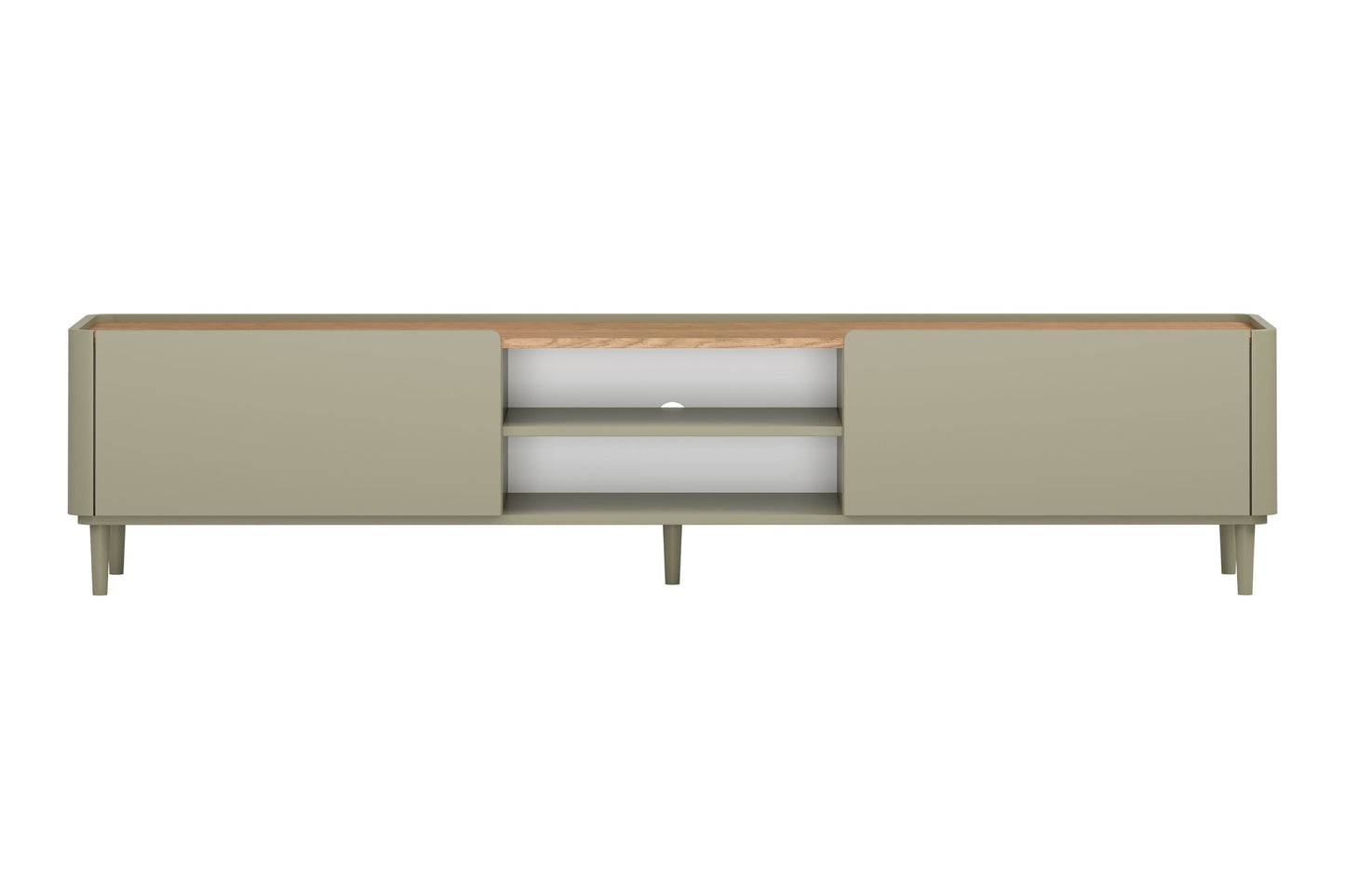 TV skapis Elva 220/48/48 cm Eikalipts / Baltijas kāpu ozols - N1 Home