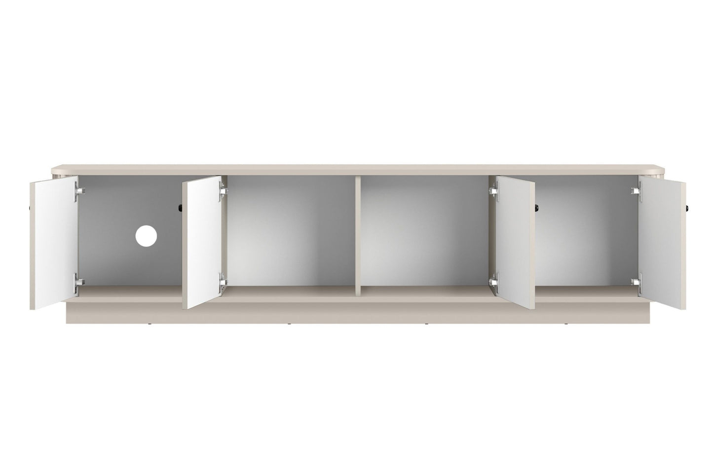 TV skapis Vespa 187/43/38 cm kašmirs/melns - N1 Home