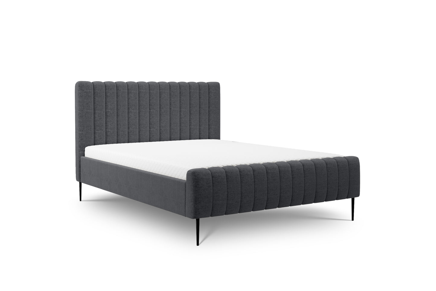 Gulta Austin melnas kājas 120; 140; 160; 180/200 cm Raven 16 - N1 Home