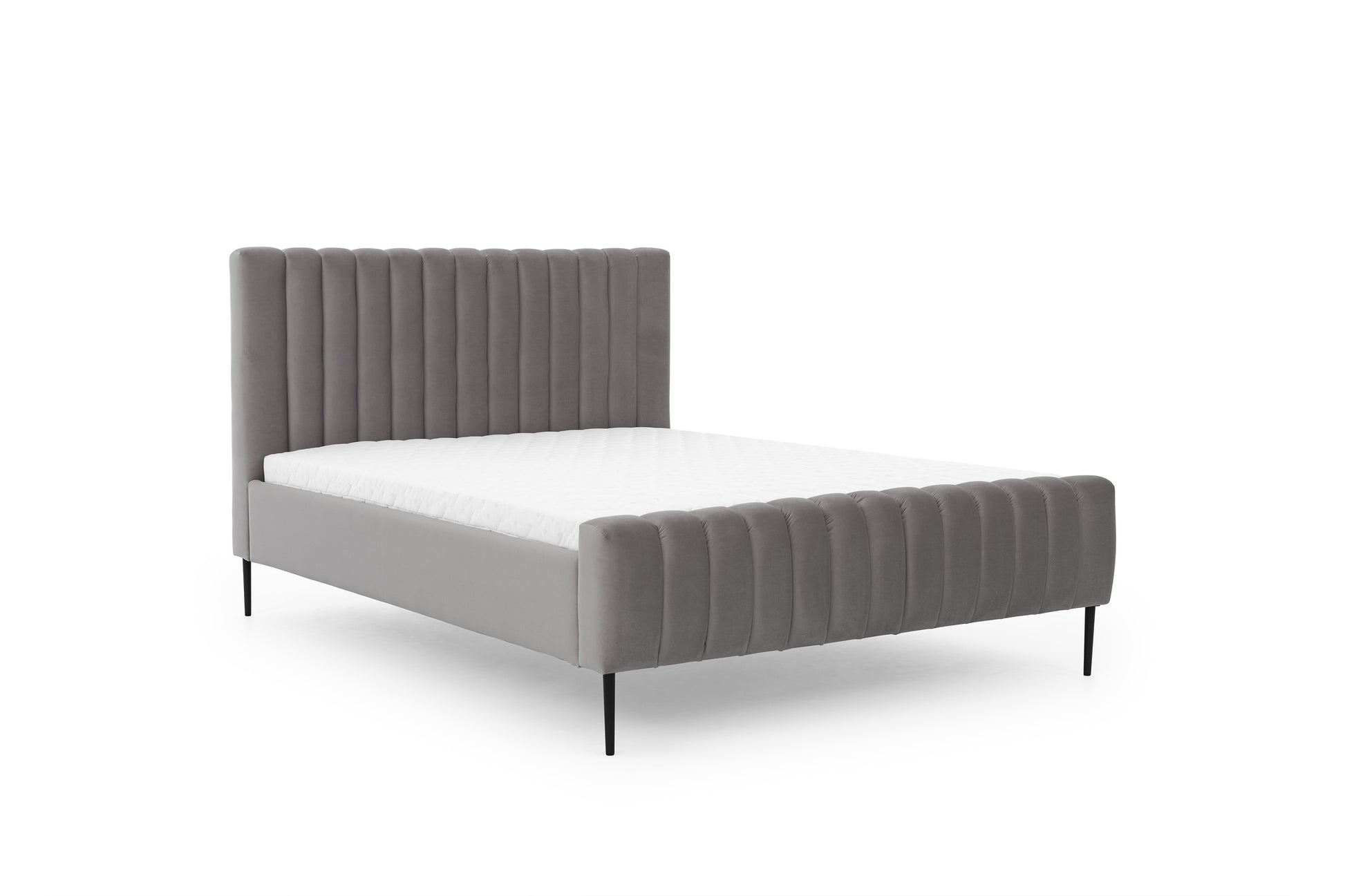 Gulta Austin melnas kājas 120; 140; 160; 180/200 cm Velluto 15 - N1 Home