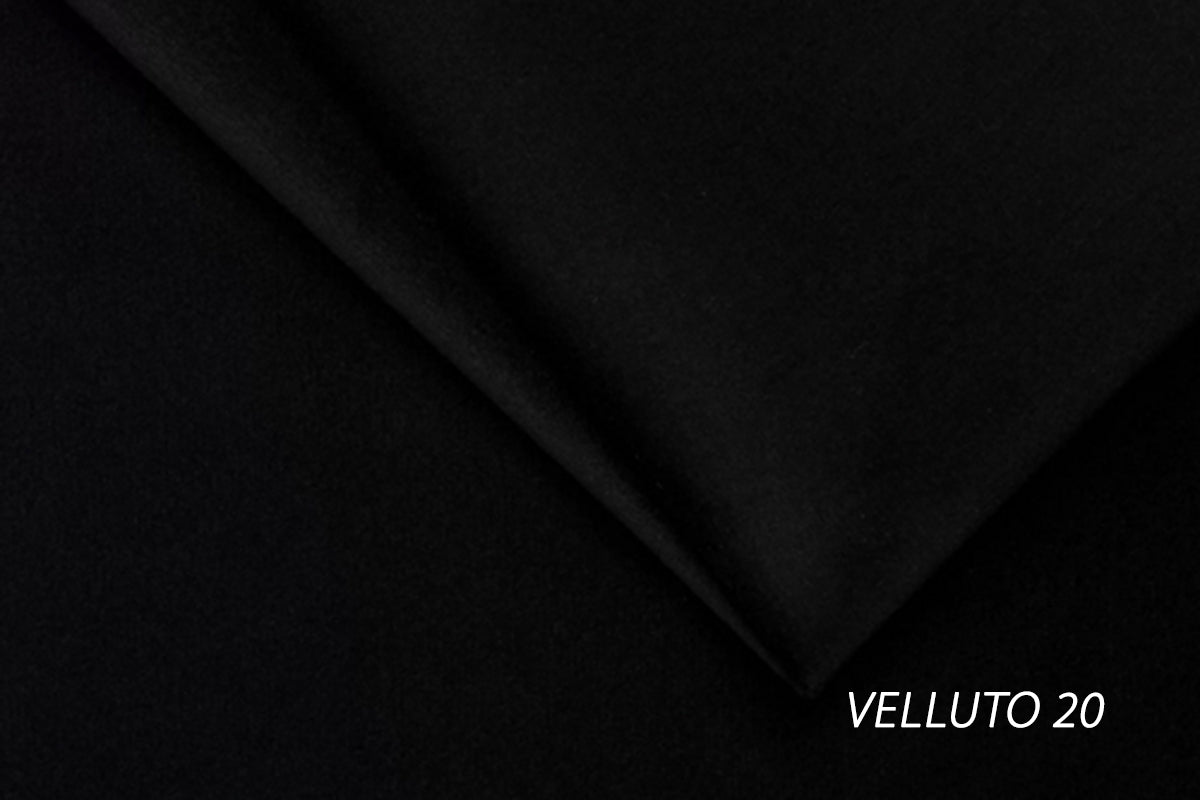 Gulta Austin melnas kājas 120; 140; 160; 180/200 cm Velluto 20 - N1 Home