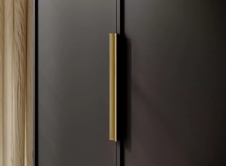 MEFRA Divdurvju skapis 100 cm, melns - N1 Home