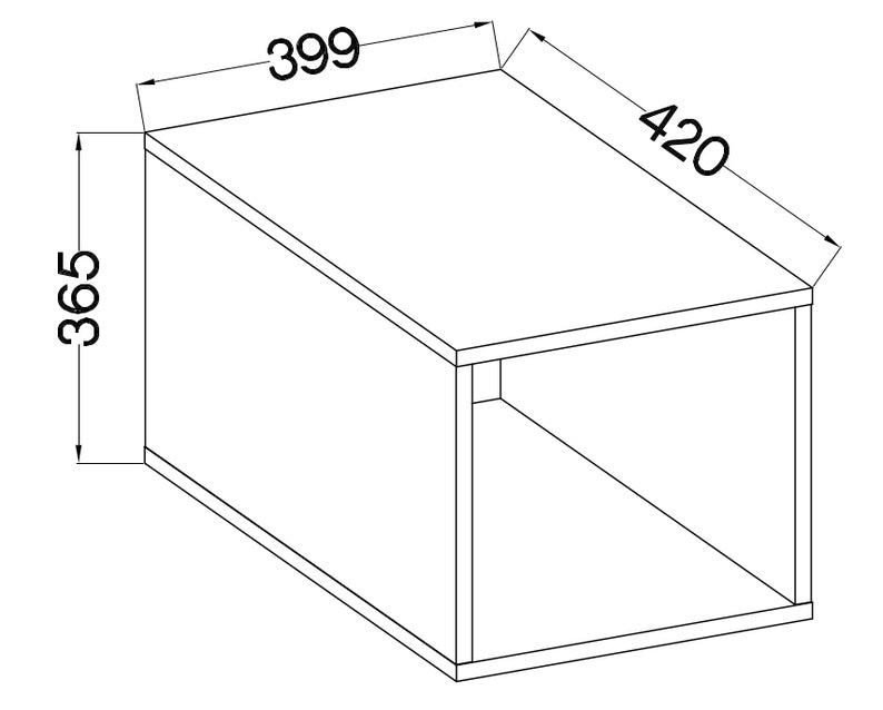 STUN Stundly atvērts pagarinājums 40 cm, pelēks