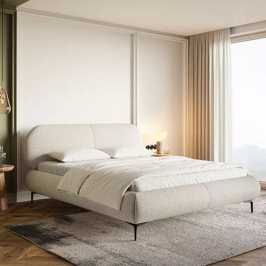 Gulta ar konteineru Valeo 140/160/180x 200 cm Toronto 01 (Lech), melnas kājas - N1 Home