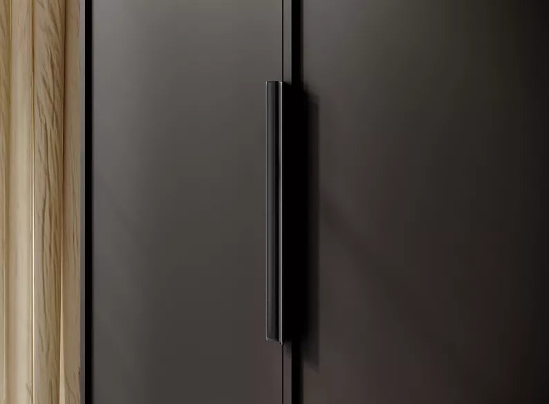 MEFRA Divdurvju skapis 100 cm, melns - N1 Home