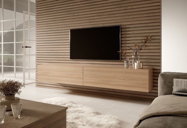 SIRABI TV skapis, 200 cm, Lindberg ozols - N1 Home