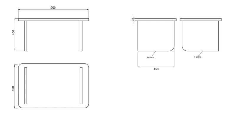 ALOS Galdu komplekts 140x90 un 90x55 cm, viskonsinas valrieksts