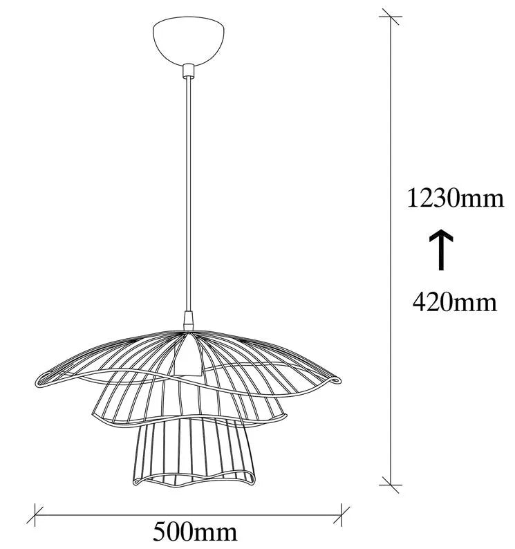 NUMSOLA Piekarināmā lampa 52 cm melna