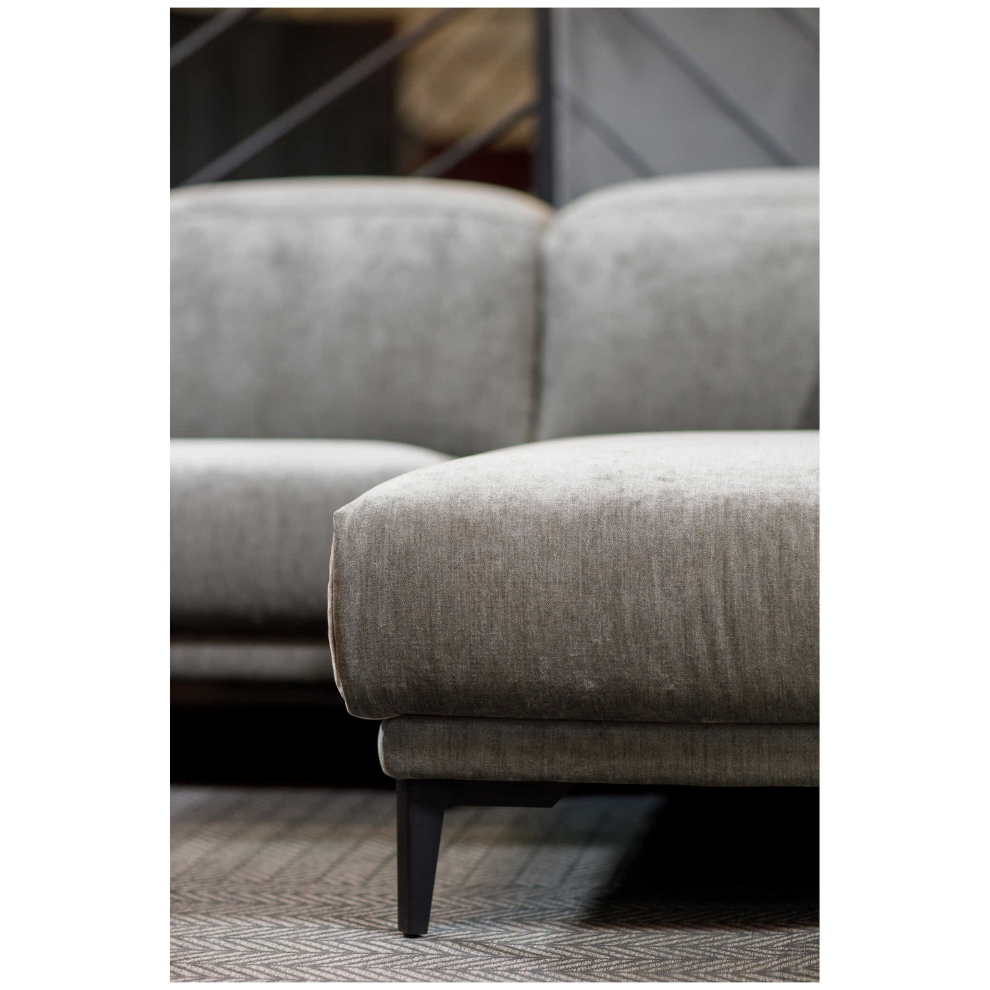 Dīvāns Tivoli Befame 310/117/103 cm pelēks - N1 Home