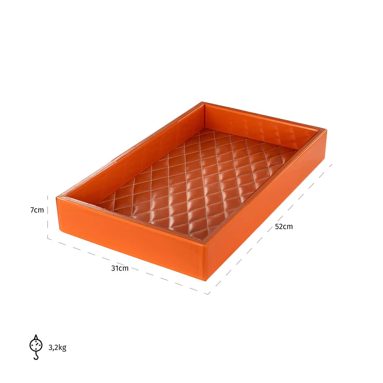 Paplāte Jelissa Richmond Interiors 52/31/7 cm oranžs