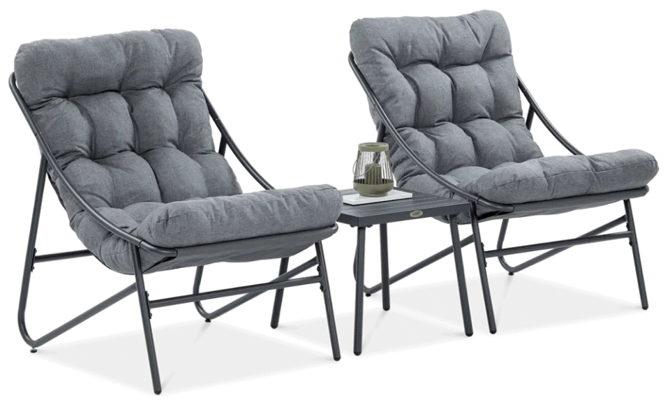 Dārza komplekts Caspi tumši pelēks - N1 Home