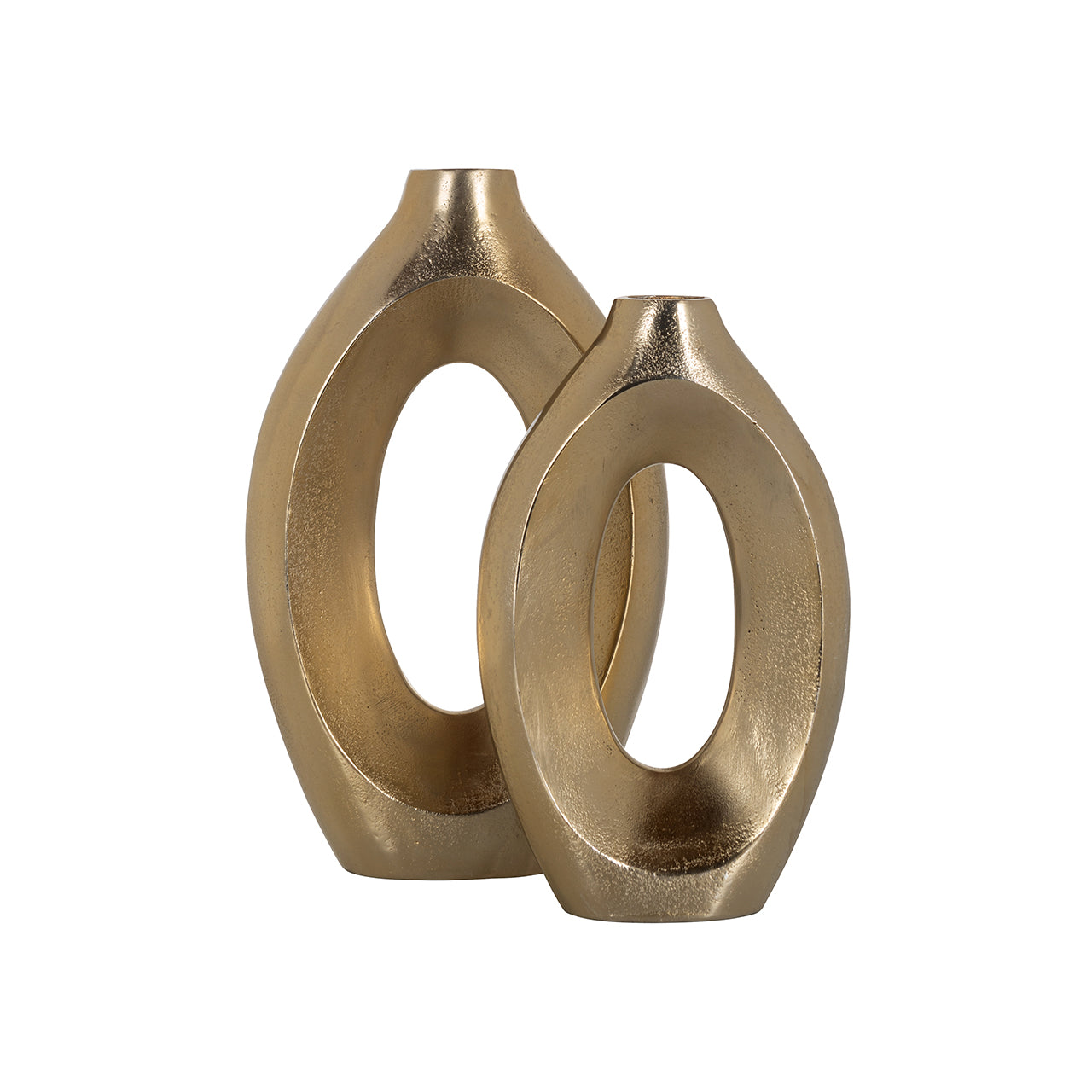 Vāze Richmond Interiors Alma small 30/19/6 cm birstēts zelts - N1 Home