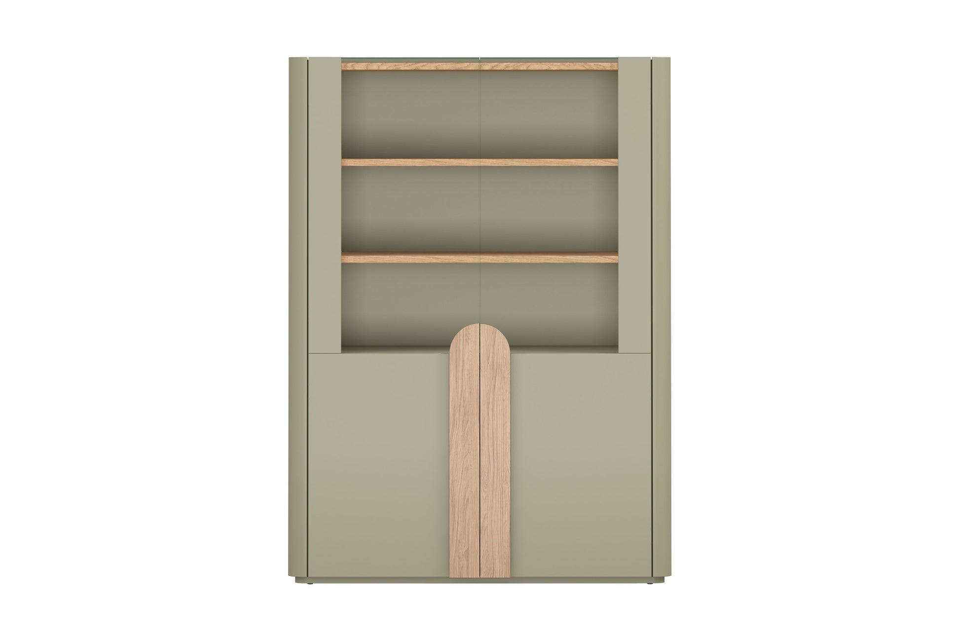 Vitrīna Amil 100/137.5/48 cm Eikalipts / Baltijas kāpu ozols / Dabīgais ozols - N1 Home