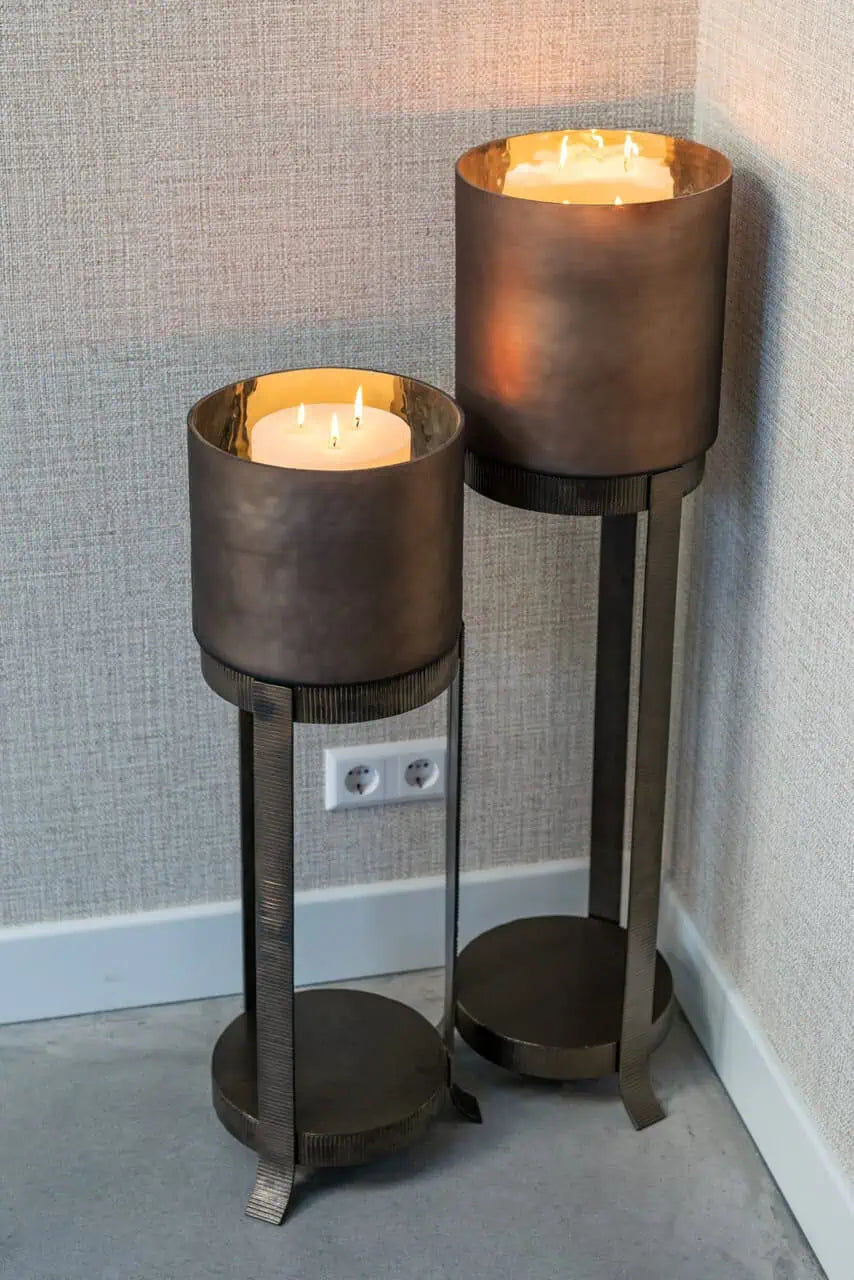 Svečturis Mione bronze large Richmond Interiors 104/27/27 cm bronza - N1 Home