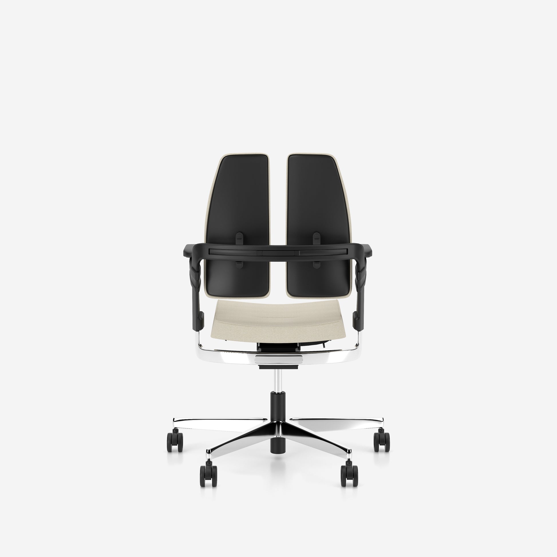 Krēsls Xila  940-1180/400-525 mm melns/krēms - N1 Home
