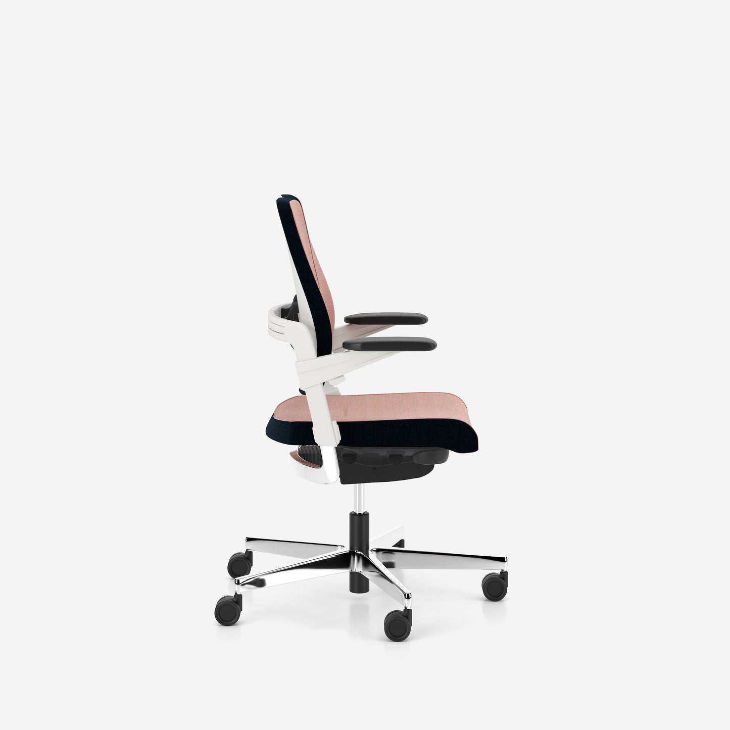 Krēsls Xila  940-1180/400-525 mm balts/rozā - N1 Home