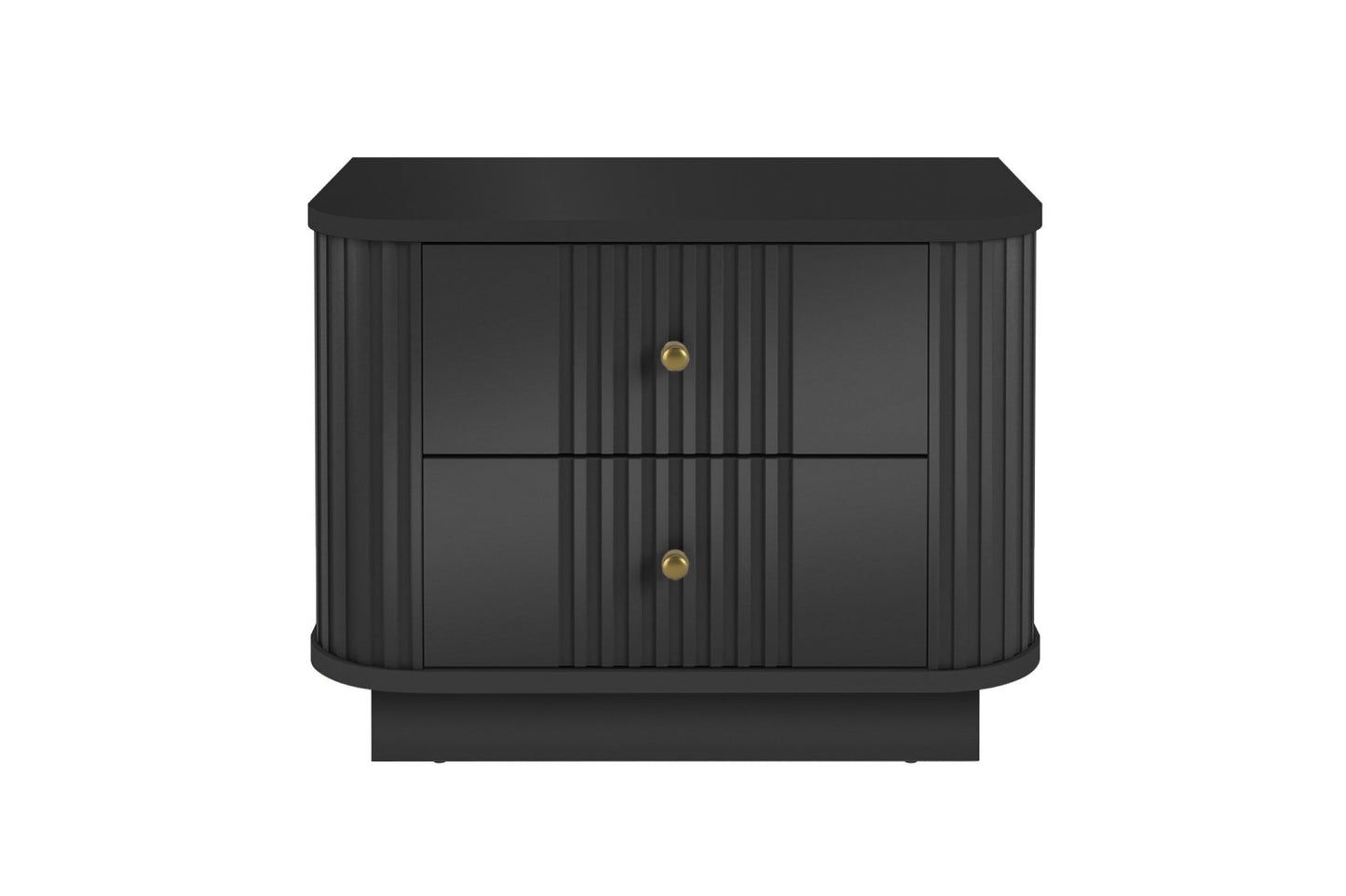 Naktsskapītis Vespa (2) 56/43/38 cm melns/zelts - N1 Home