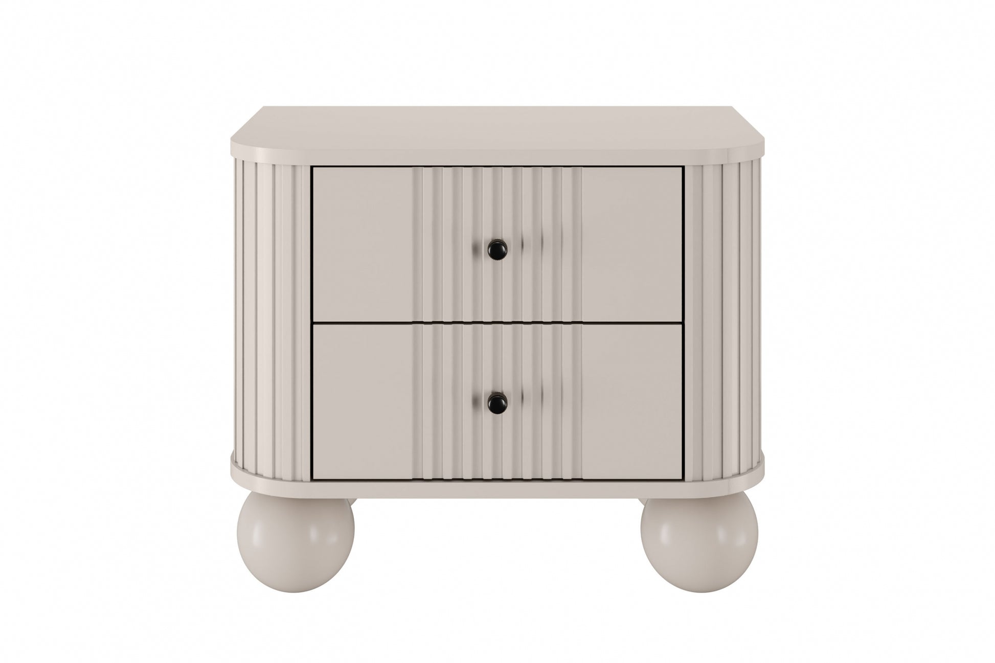 Naktsskapītis (2) Vespa 56/48/38 cm kašmirs/melns - N1 Home