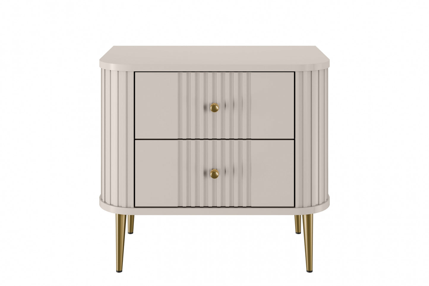 Naktsskapītis (2) Vespa 56/51/38 cm kašmirs/zelts - N1 Home